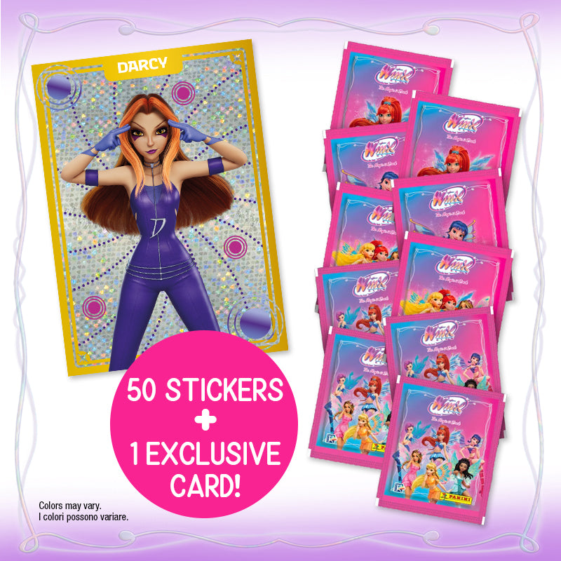 Winx Club The Magic is Back - 10 Packets and Darcy Exclusive Card Panini (Italian Edition)