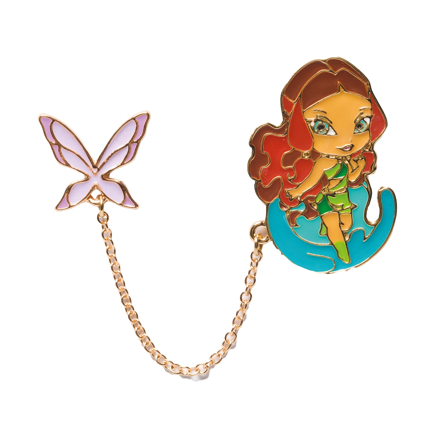 Aisha Double Enamel Pin