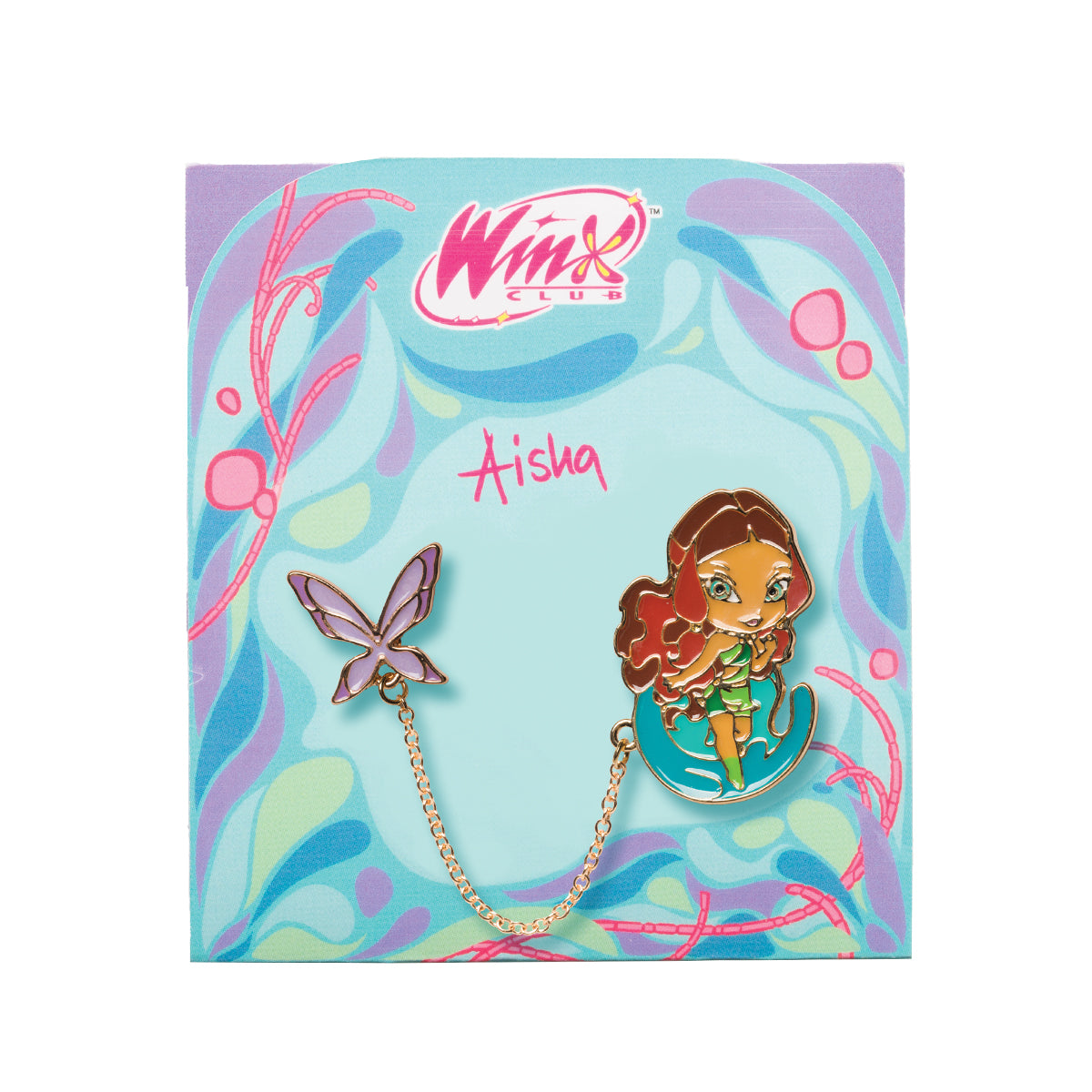 Aisha Double Enamel Pin