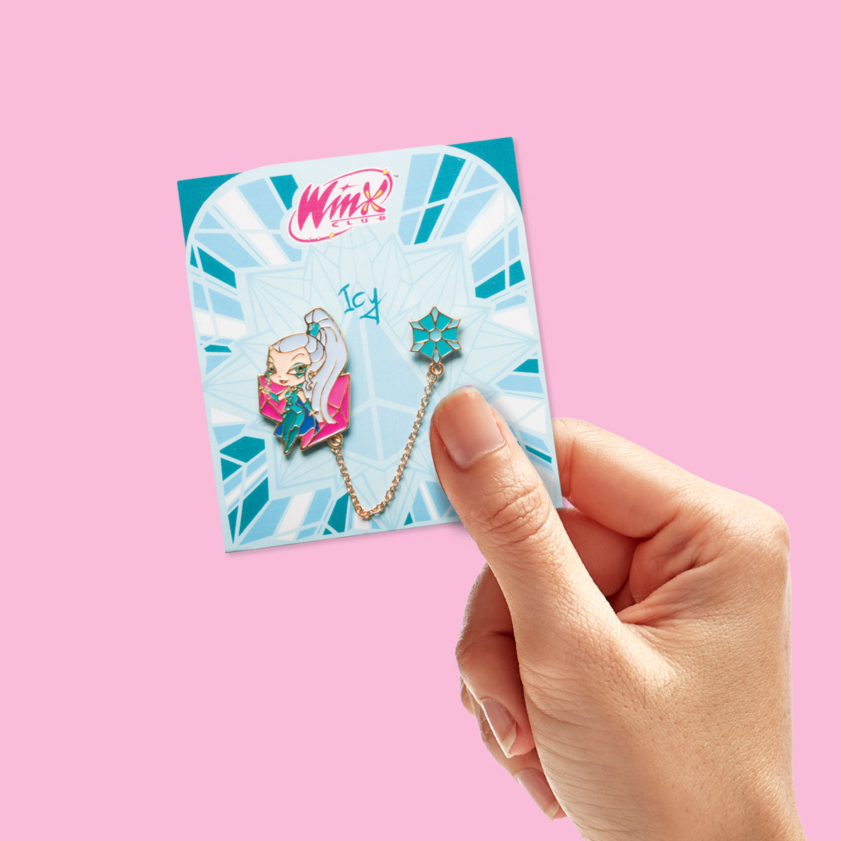 Icy Double Enamel Pin