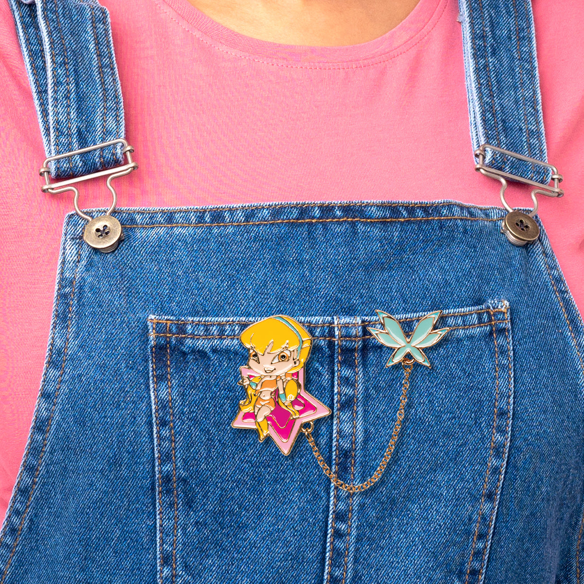 Stella Double Enamel Pin