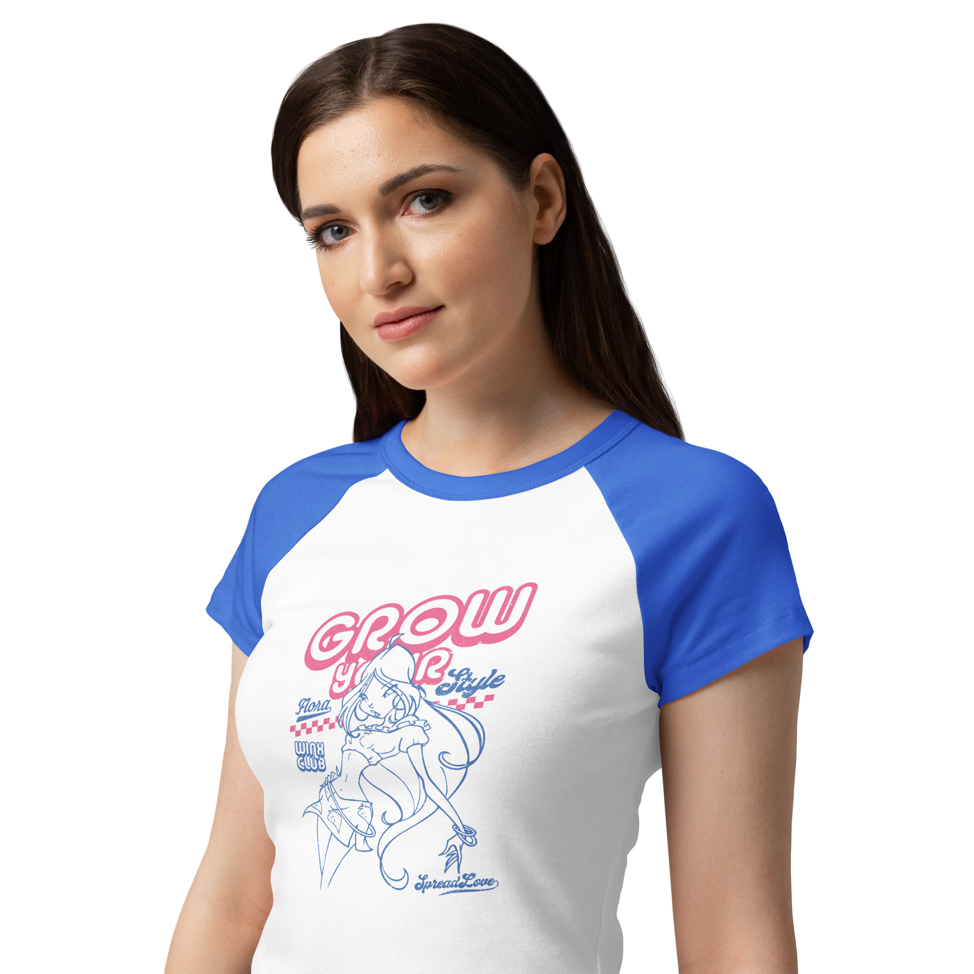 Magic Jukebox Follow Flora Raglan Tee