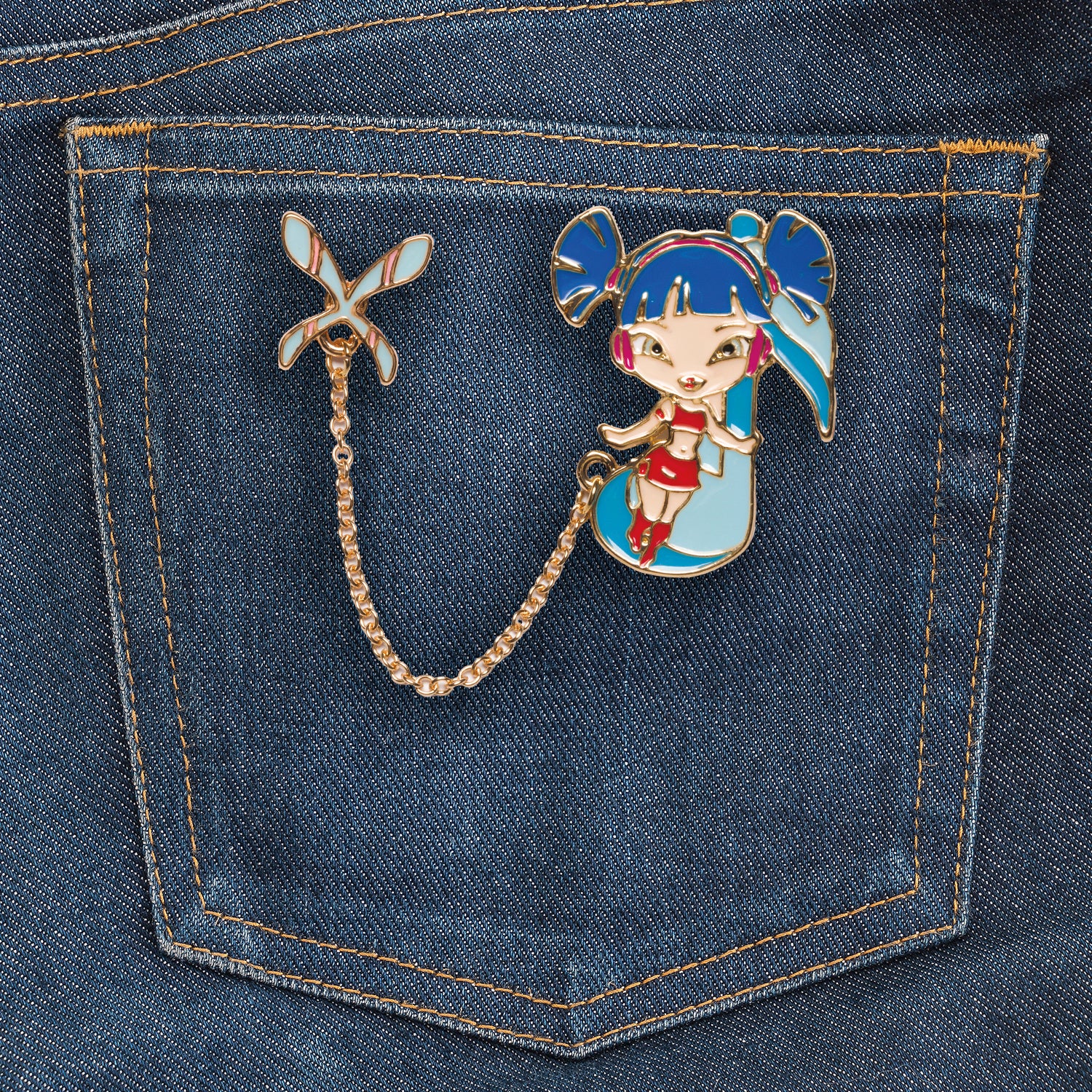 Musa Double Enamel Pin