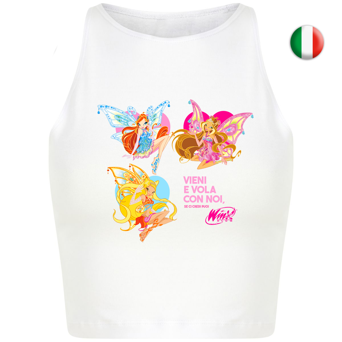 Speak Your style! White Crop Top