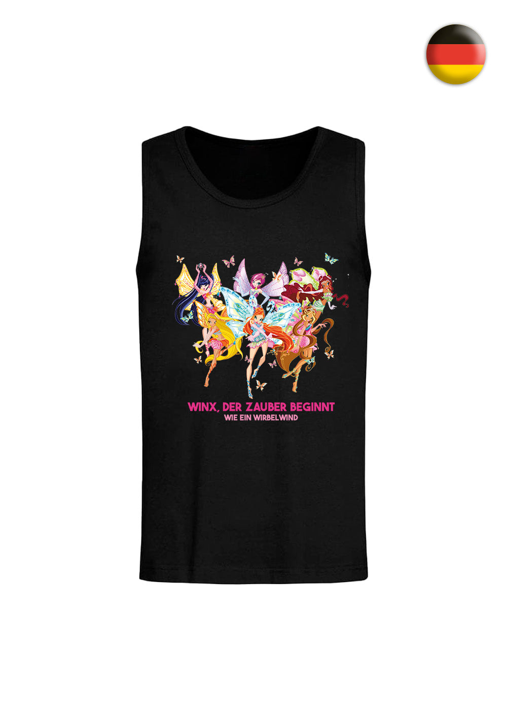 Say it in your language! Black Unisex Tank Top
