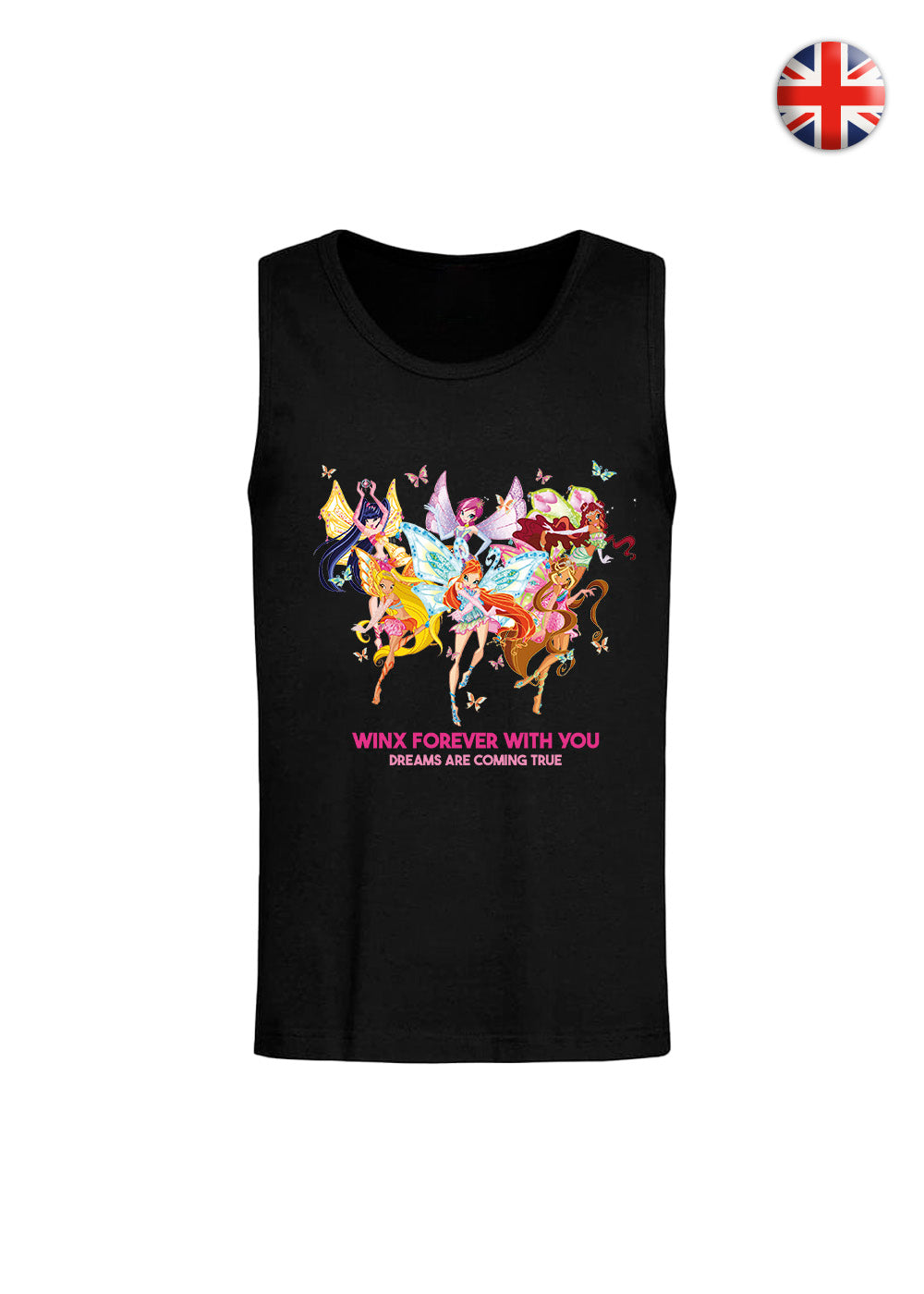 Say it in your language! Black Unisex Tank Top