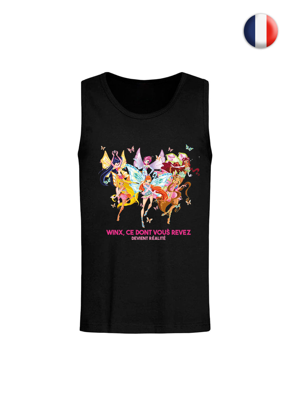 Say it in your language! Black Unisex Tank Top