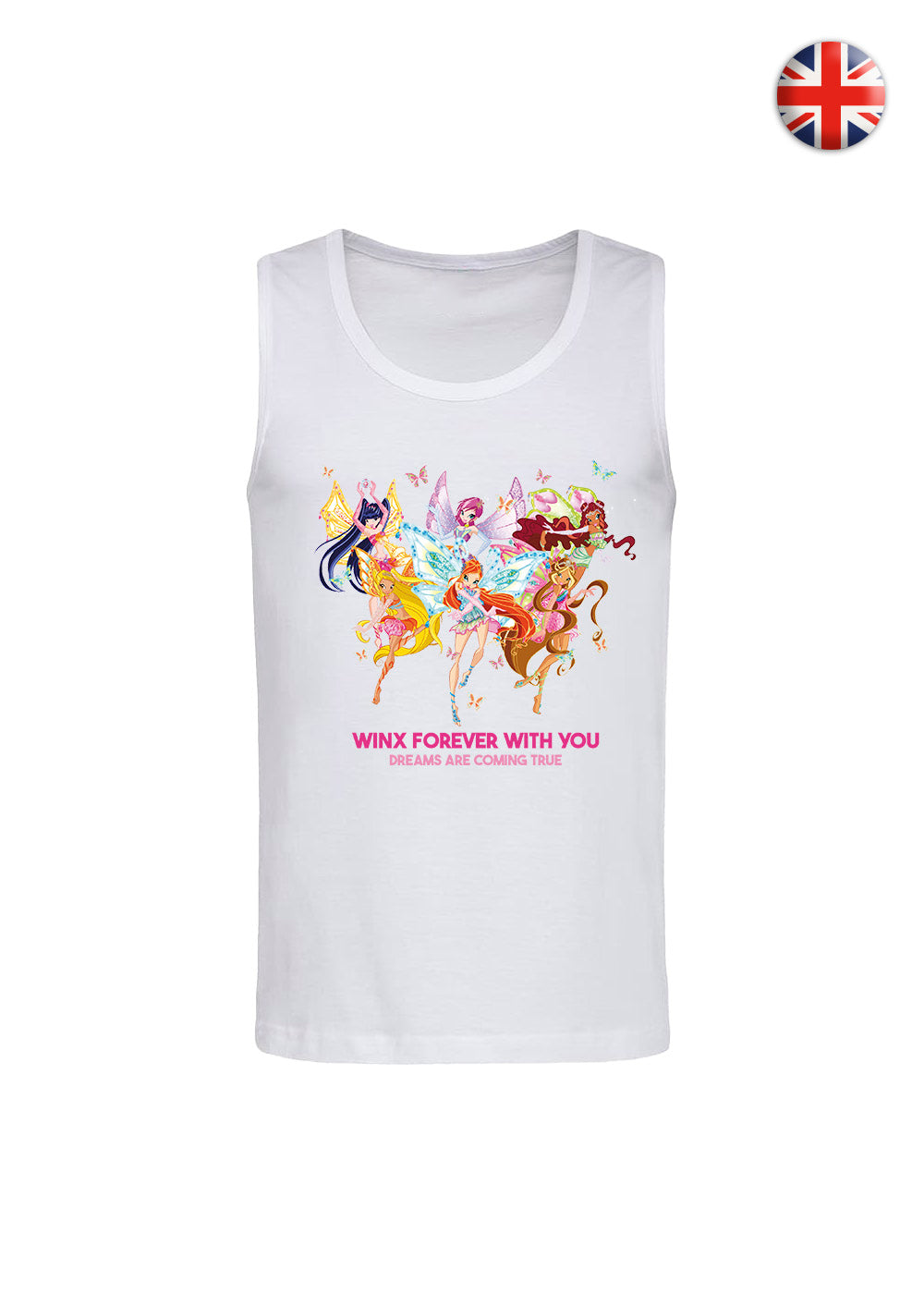 Say it in your language! White Unisex Tank Top