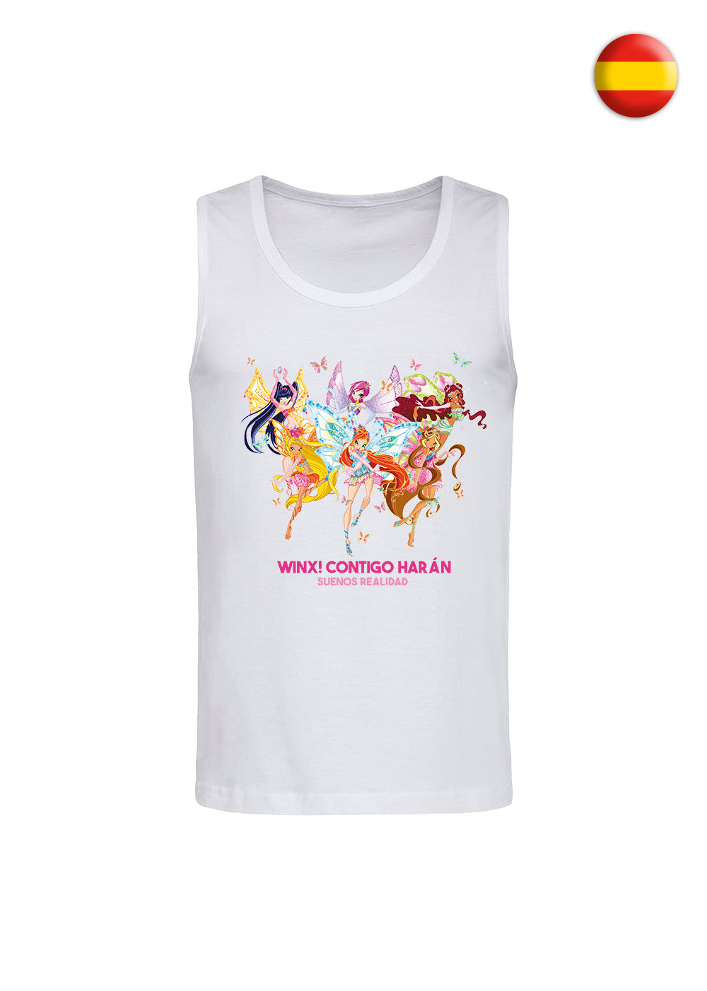 Say it in your language! White Unisex Tank Top