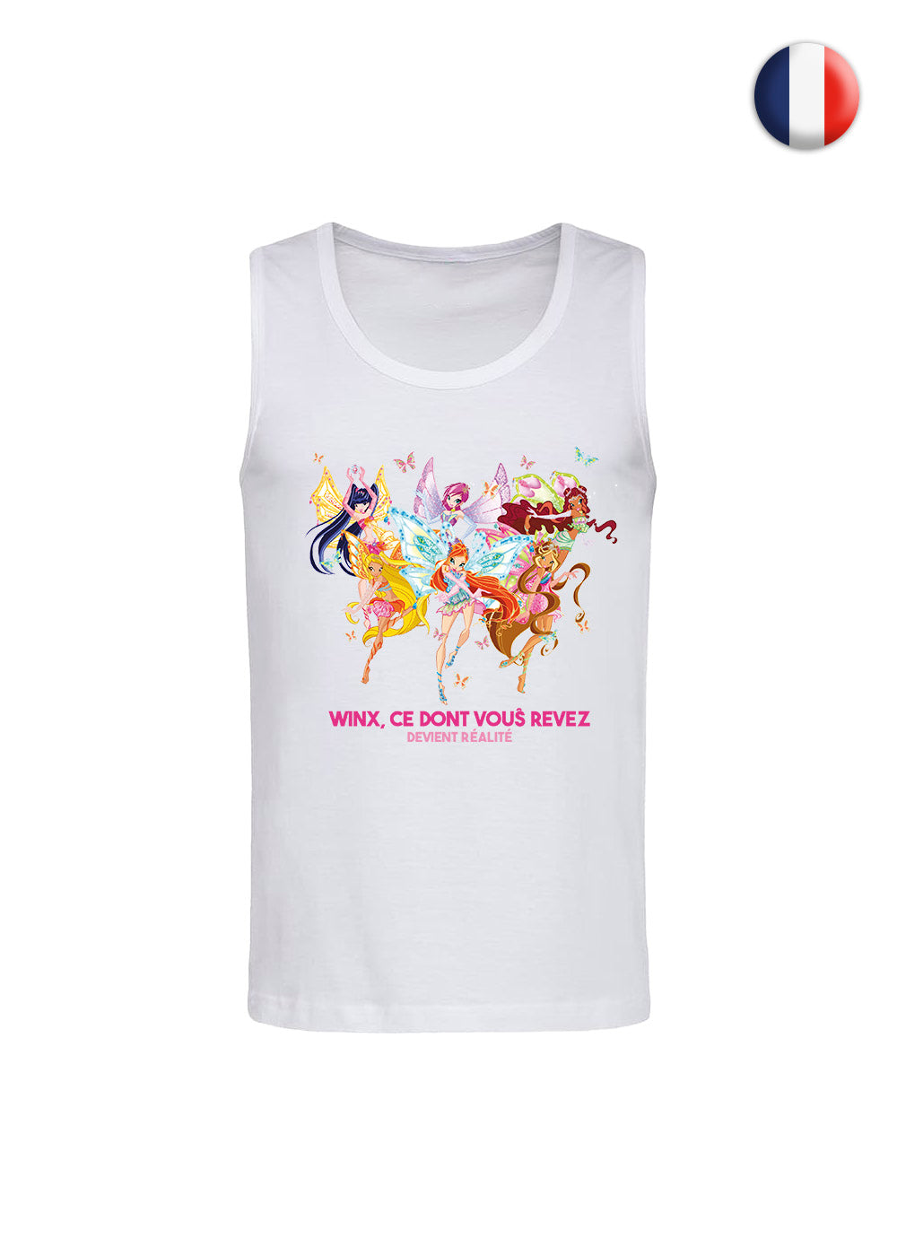 Say it in your language! White Unisex Tank Top