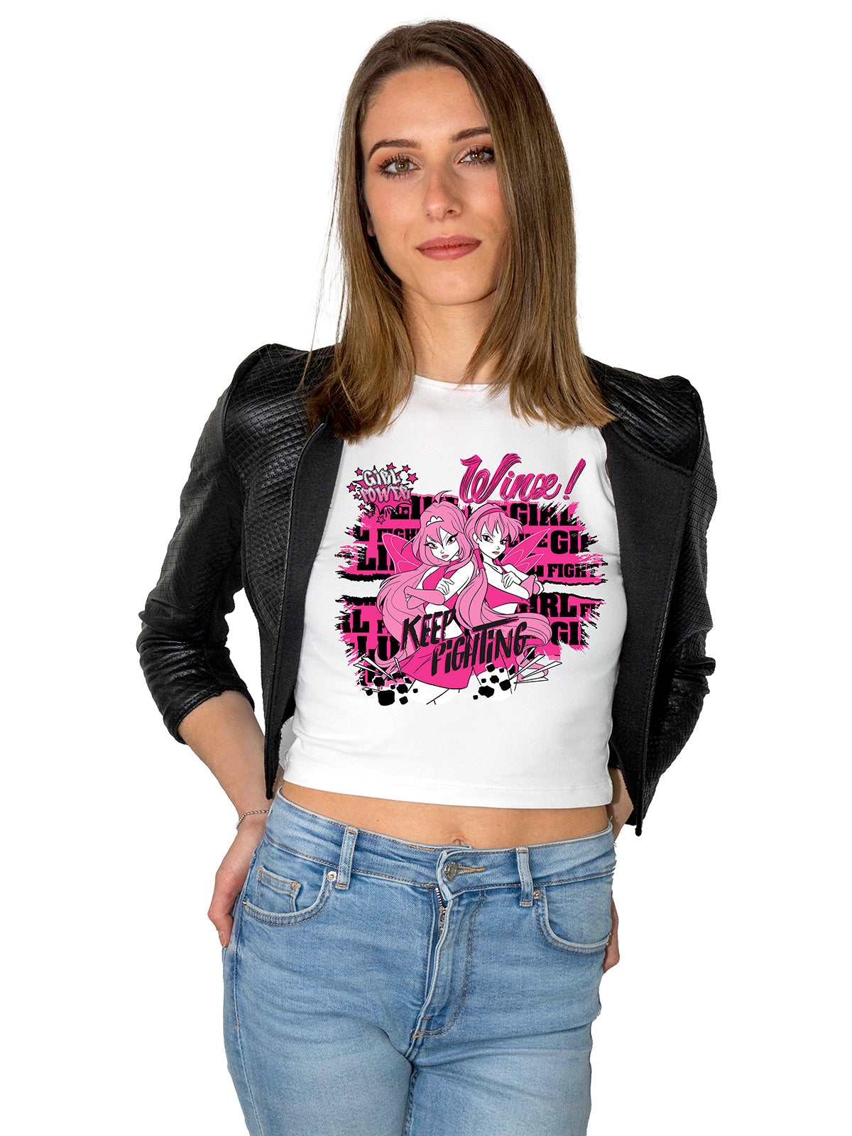 Keep fighting Cropped Top