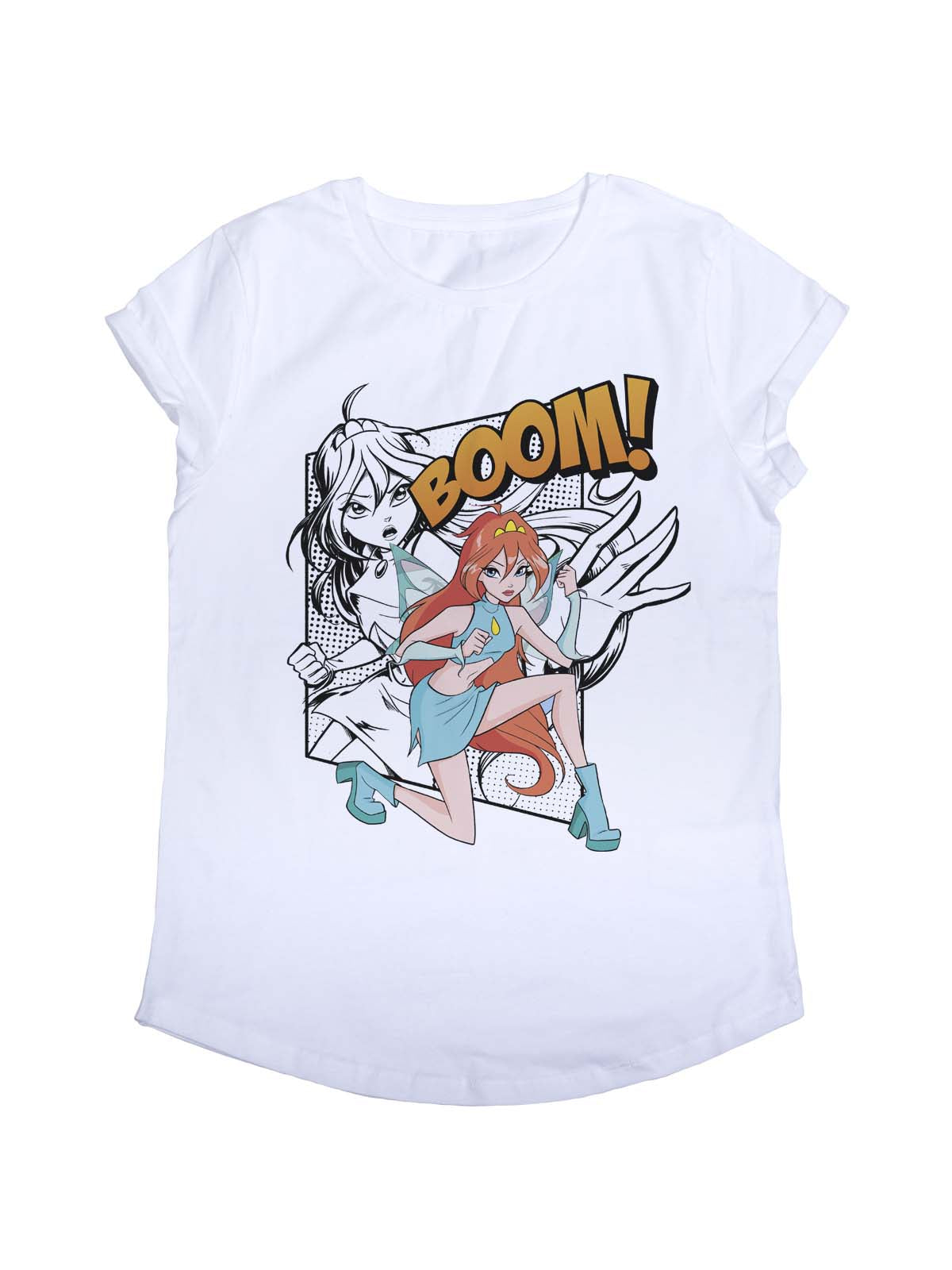 Bloom ComiX pop Rolled sleeves T-shirt