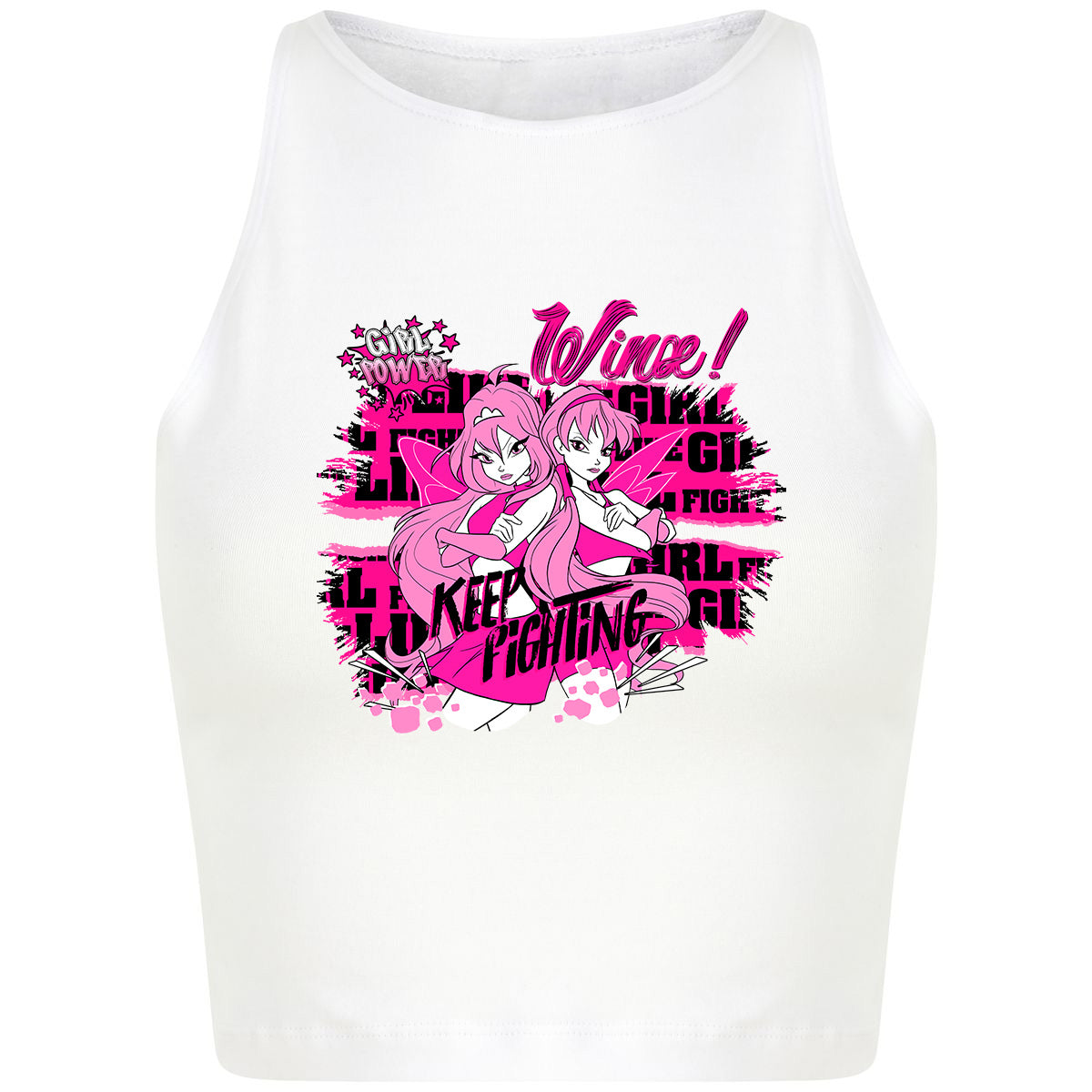 Keep fighting Cropped Top