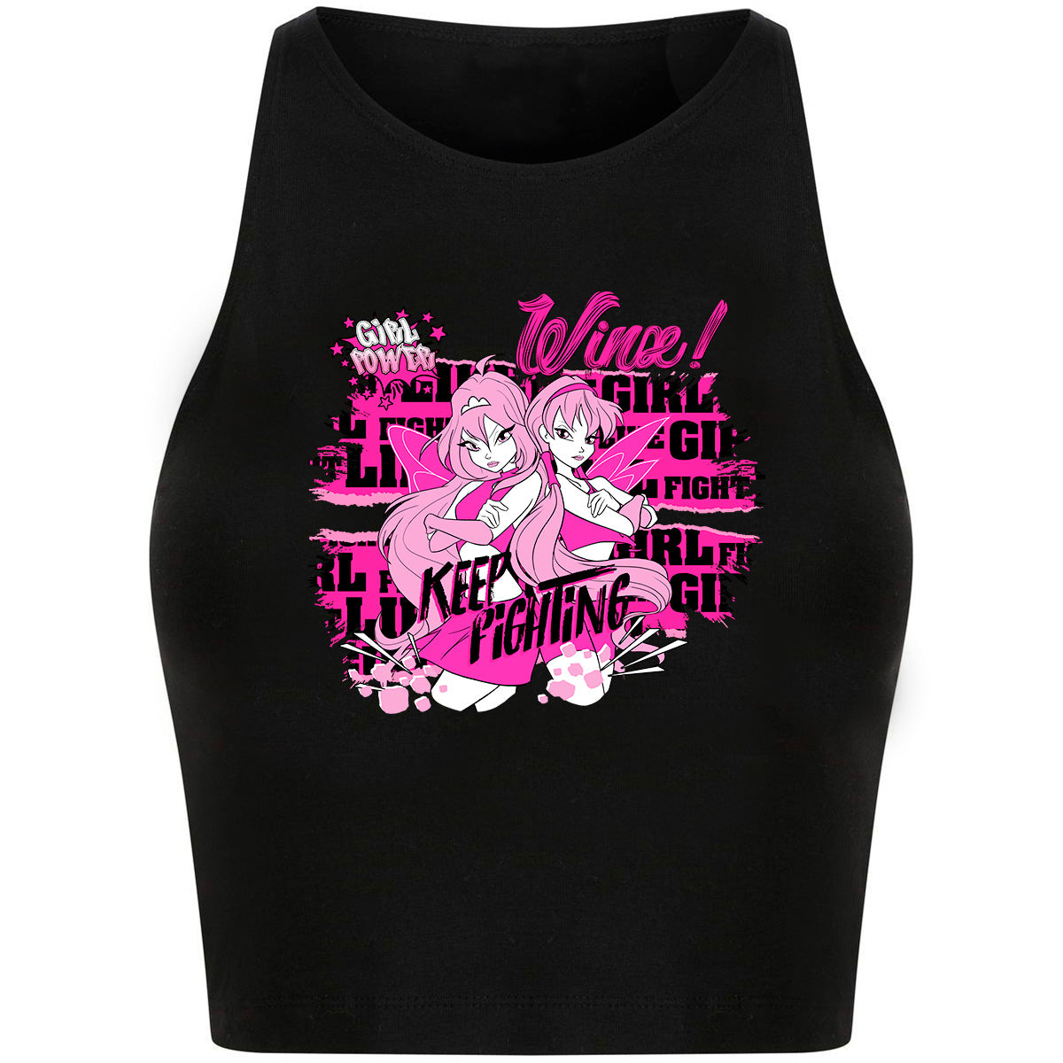 Keep fighting Cropped Top