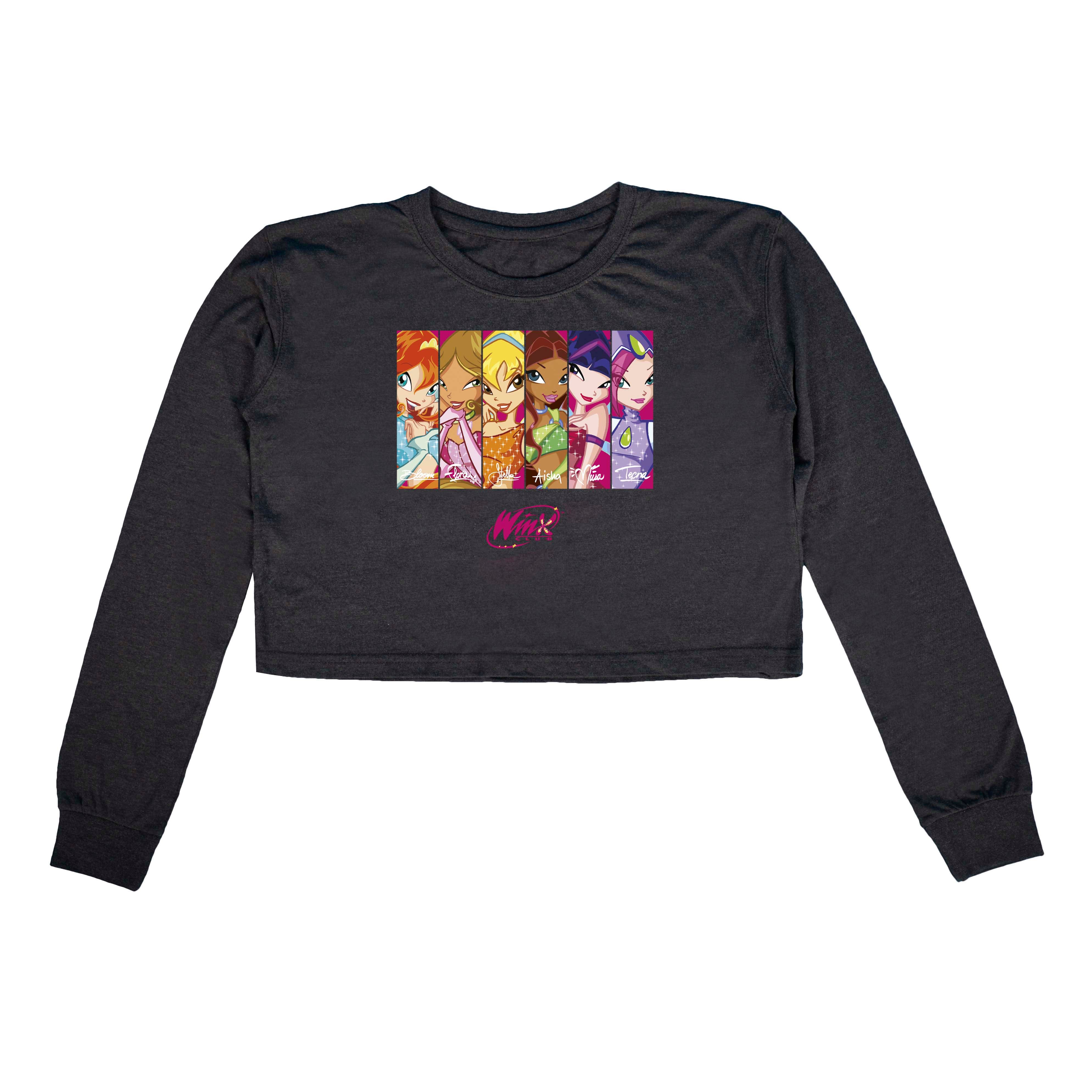 Under the sign of Winx! Long Sleeved Cropped T-shirt