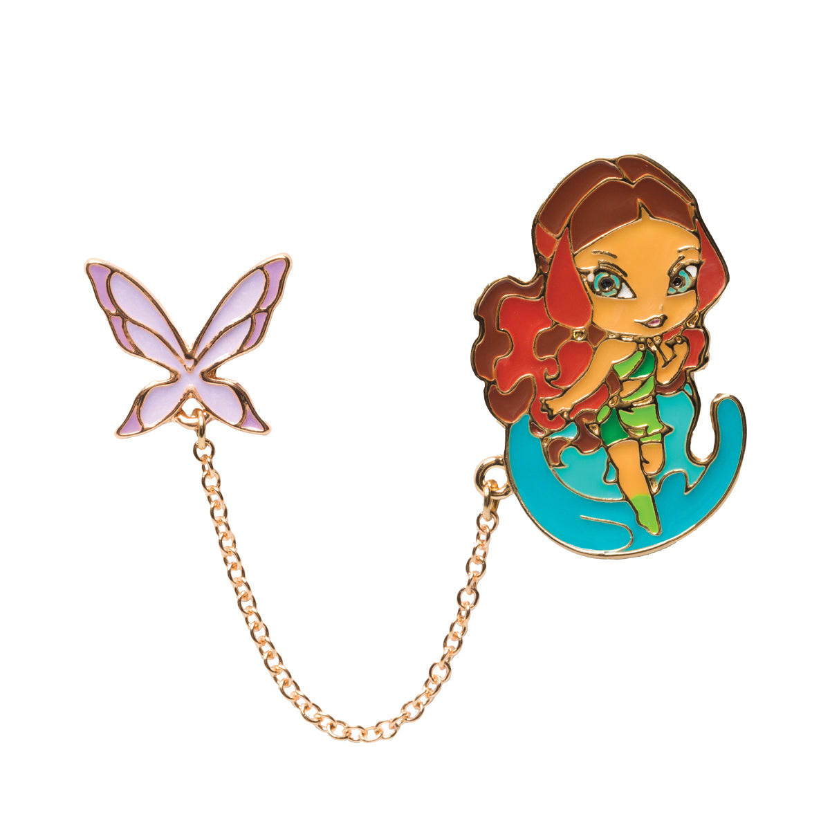 Aisha Double Enamel Pin