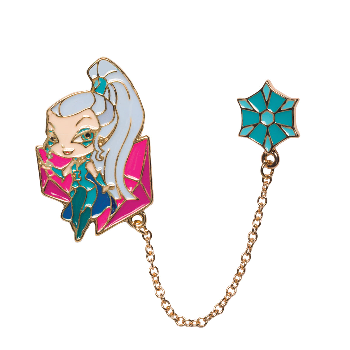 Icy Double Enamel Pin