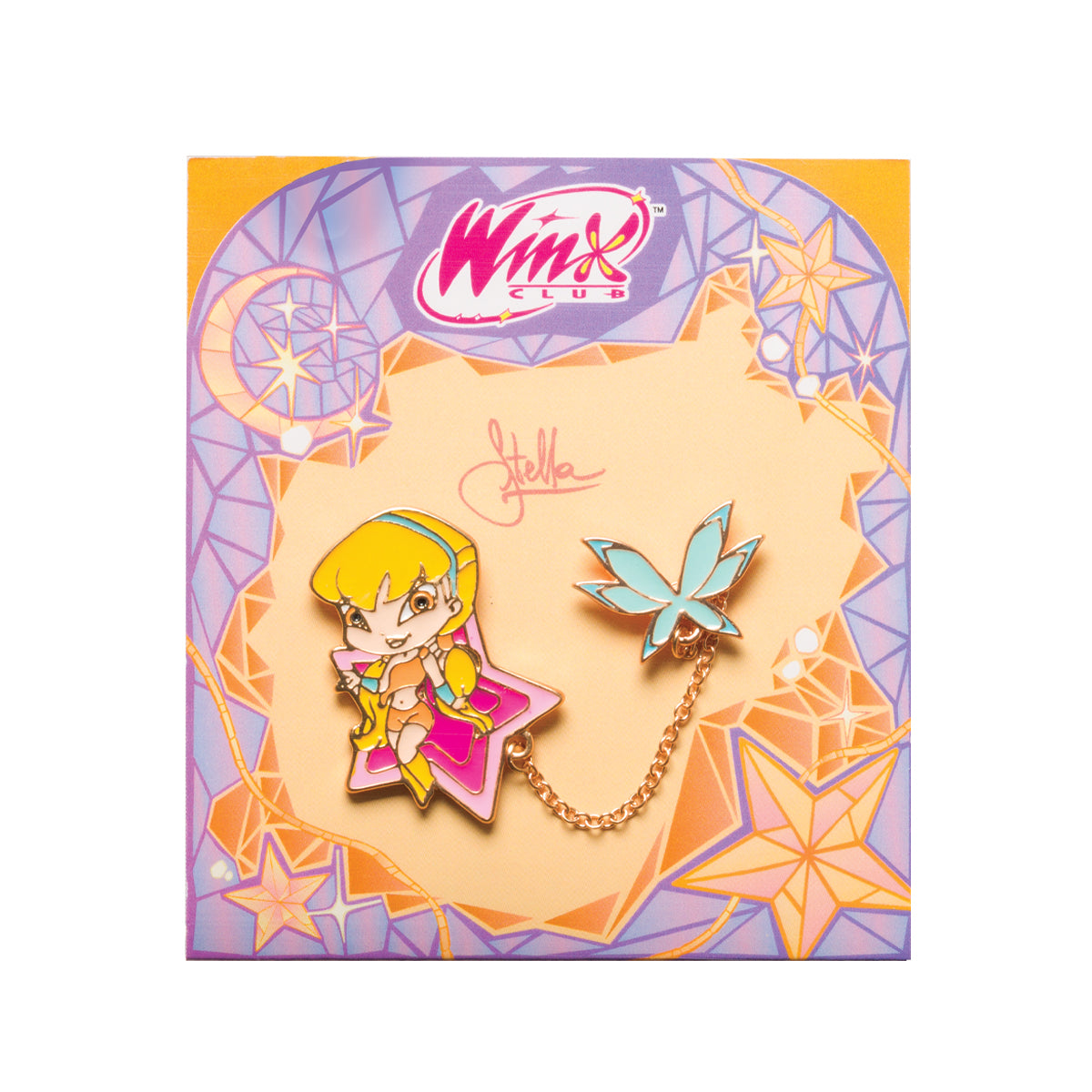 Stella Double Enamel Pin