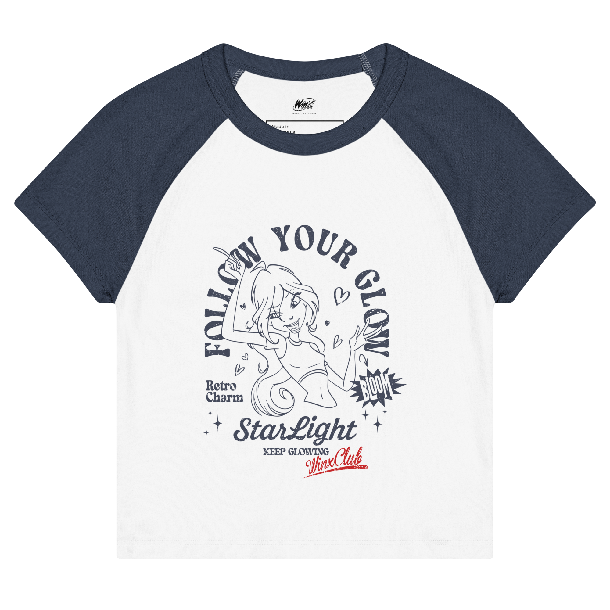 Magic Jukebox Starlight Bloom Raglan Tee