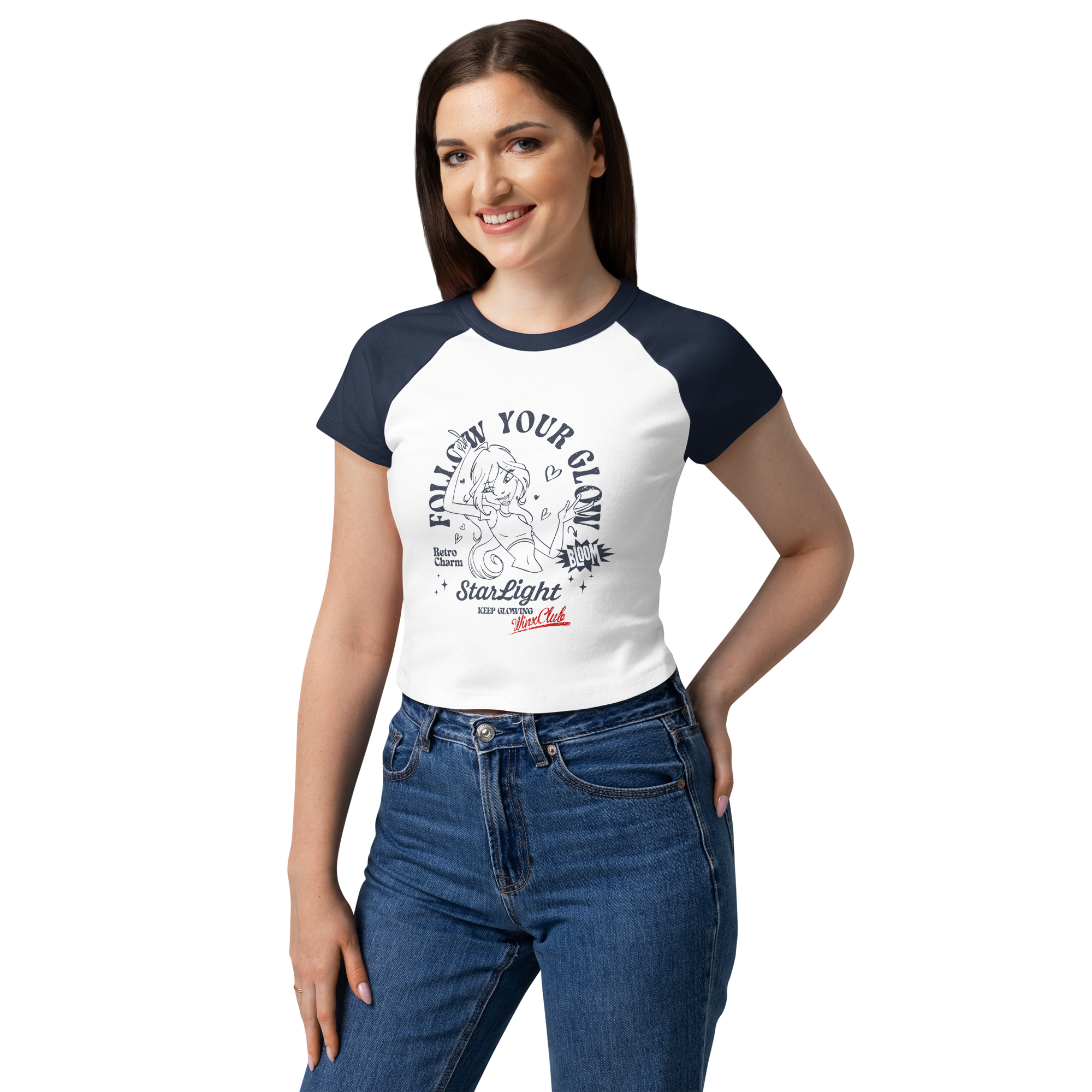 Magic Jukebox Starlight Bloom Raglan Tee