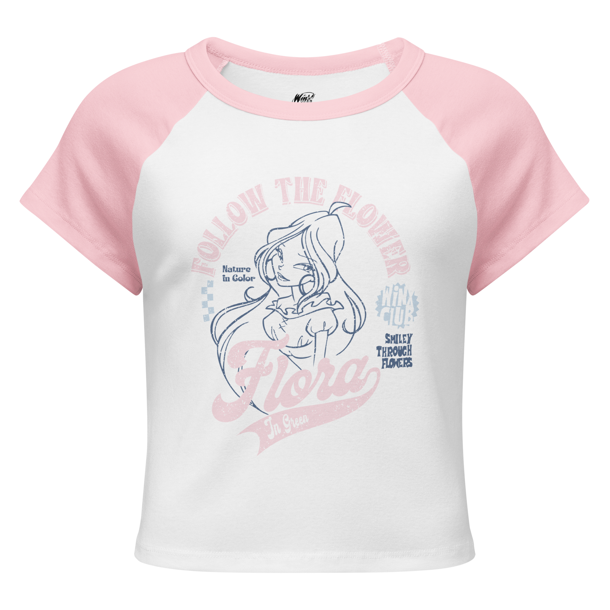 Magic Jukebox Follow Flora Raglan Tee