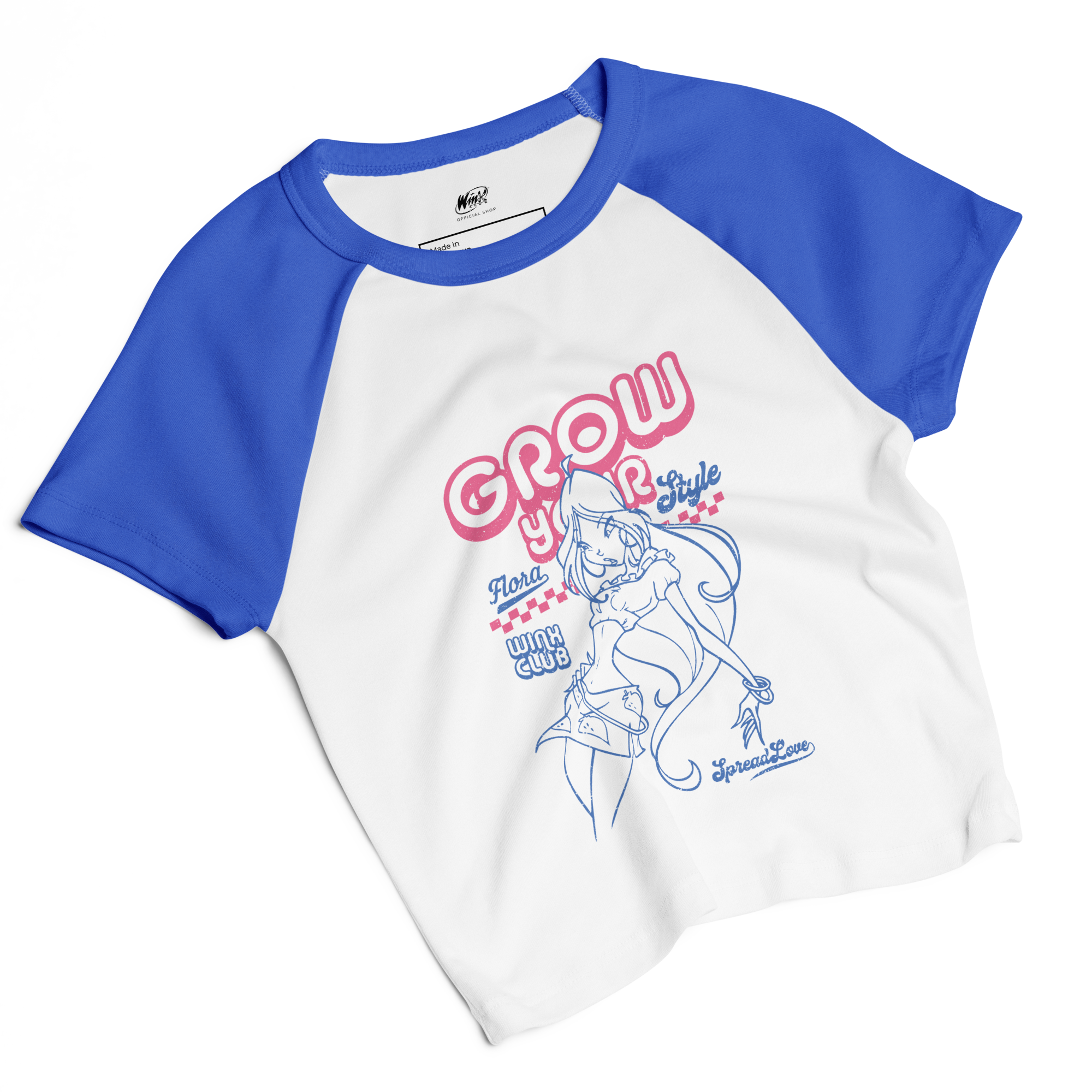 Magic Jukebox Follow Flora Raglan Tee