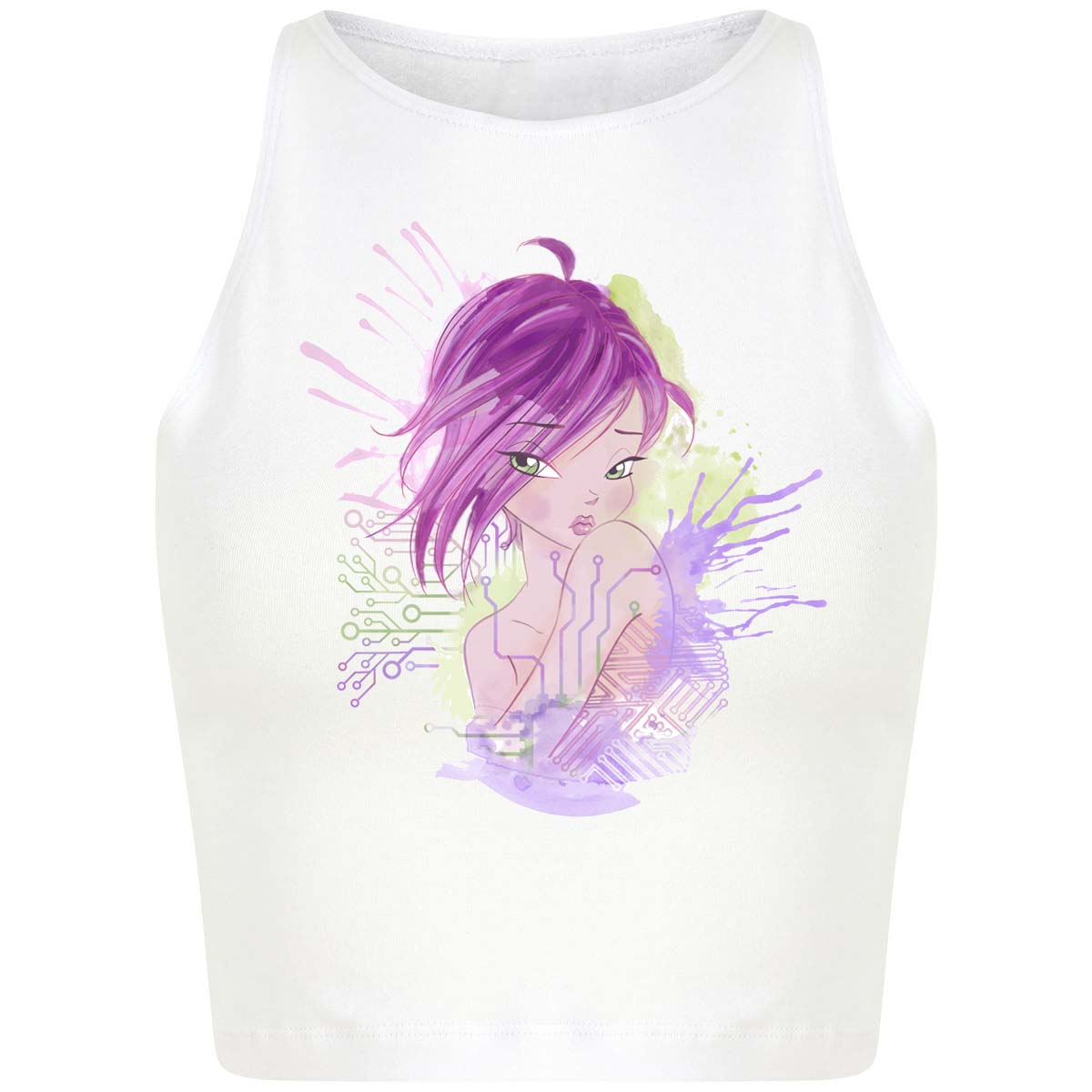 Happy Birthday Tecna! Cropped Top