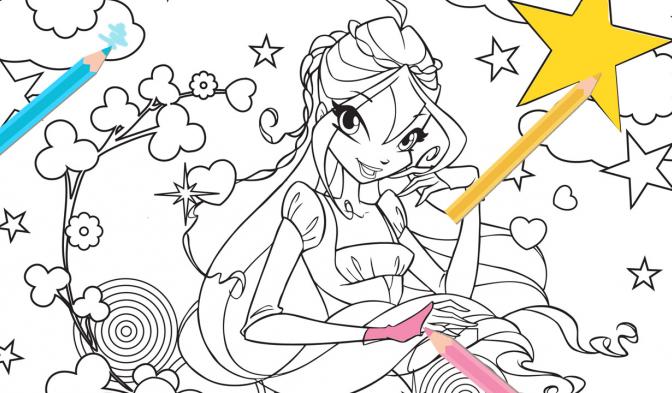 Download Coloring Book En Winx Club